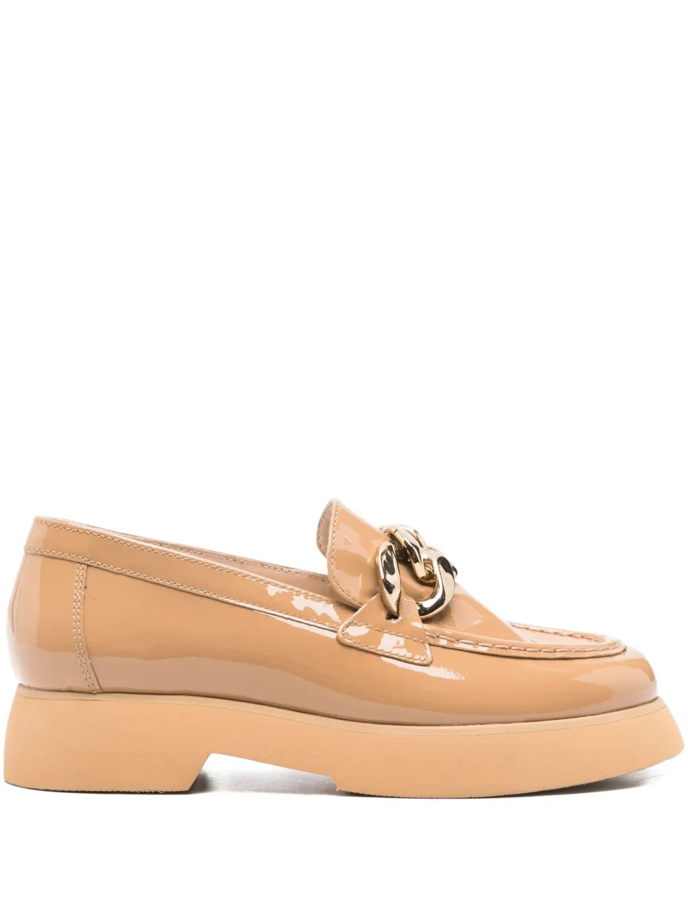 Hogl Stacy Chain-detail Loafers In Neutral