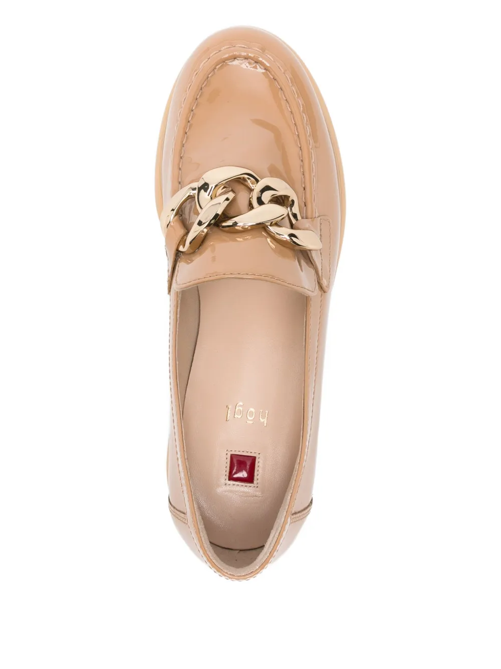 Hogl Stacy Chain-detail Loafers In Neutral