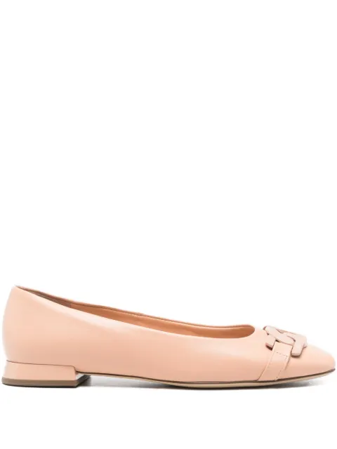 Hogl chain-detail ballet flats