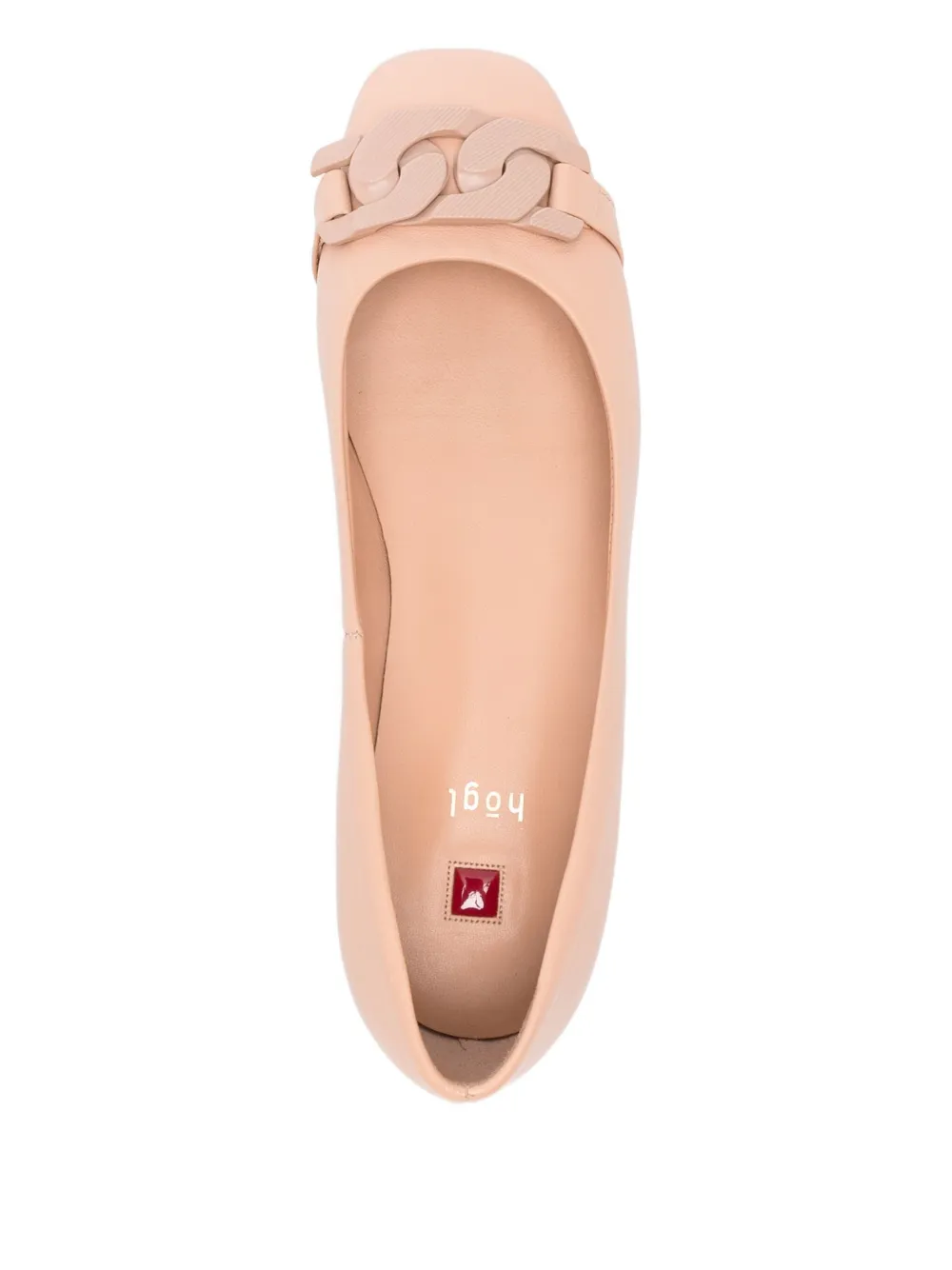 Chain-Detail Ballet Flats
