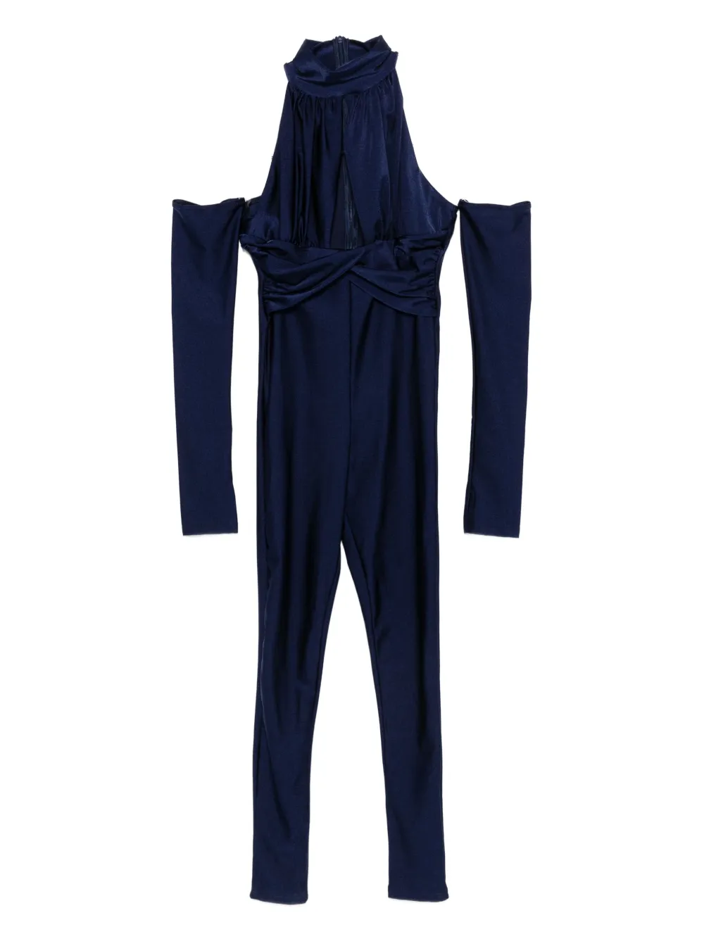 Mazzei cold-shoulder twist-detail jumpsuit | Blue | Image 1