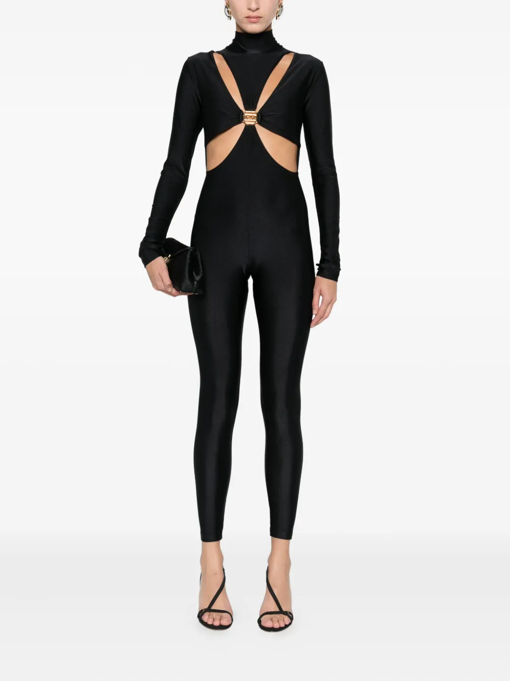 Mazzei Jumpsuit met uitgesneden details - Zwart