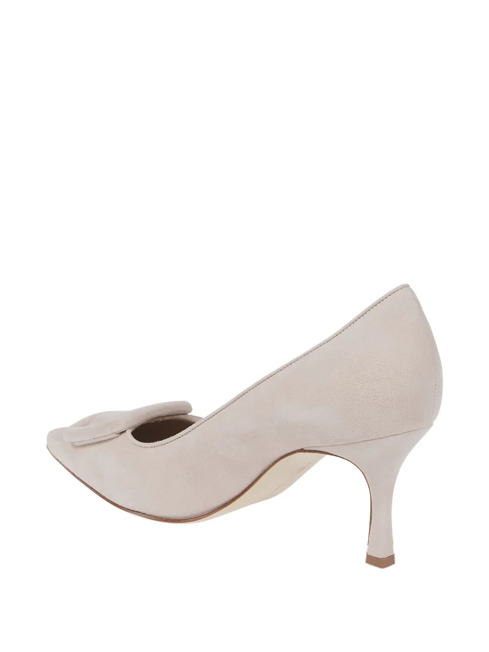 Manolo Blahnik Leather Heeled Pumps In Pink