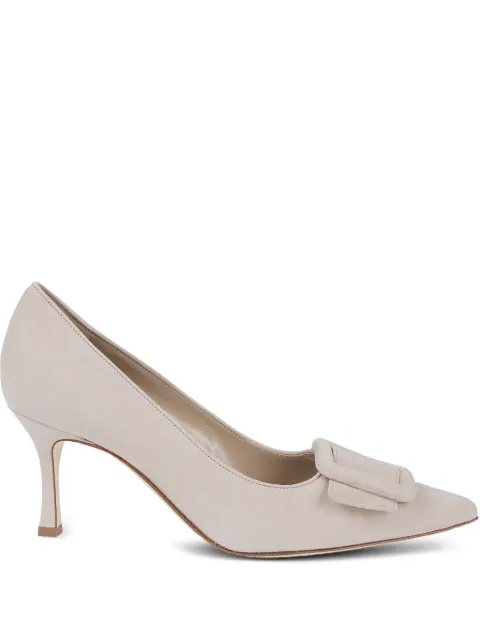 Manolo Blahnik escarpins en cuir à talon
