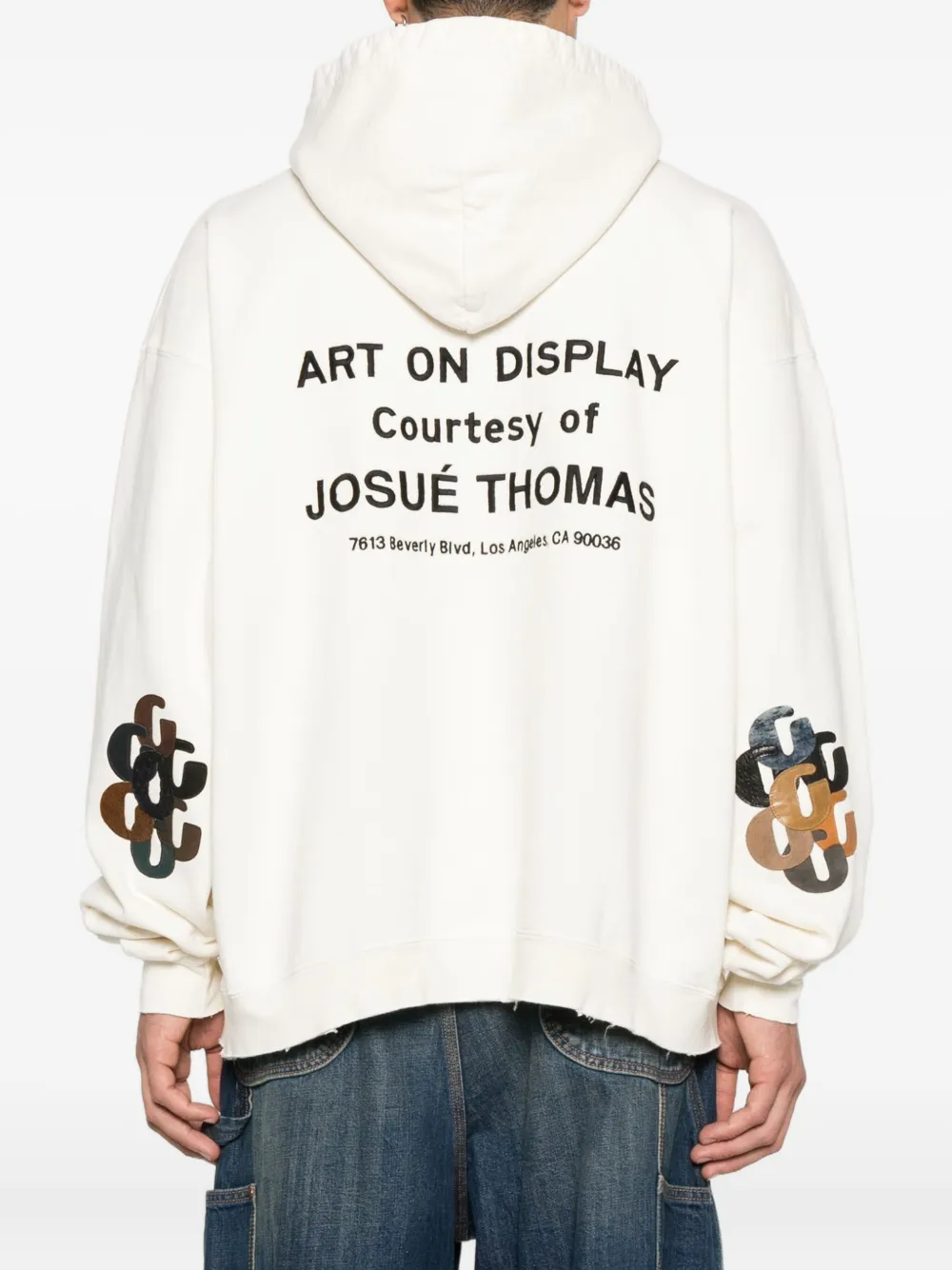 GALLERY DEPT. Sweater met grafische print en capuchon Wit