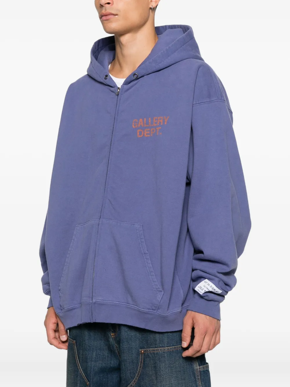 GALLERY DEPT. 90's hoodie met logoprint Paars
