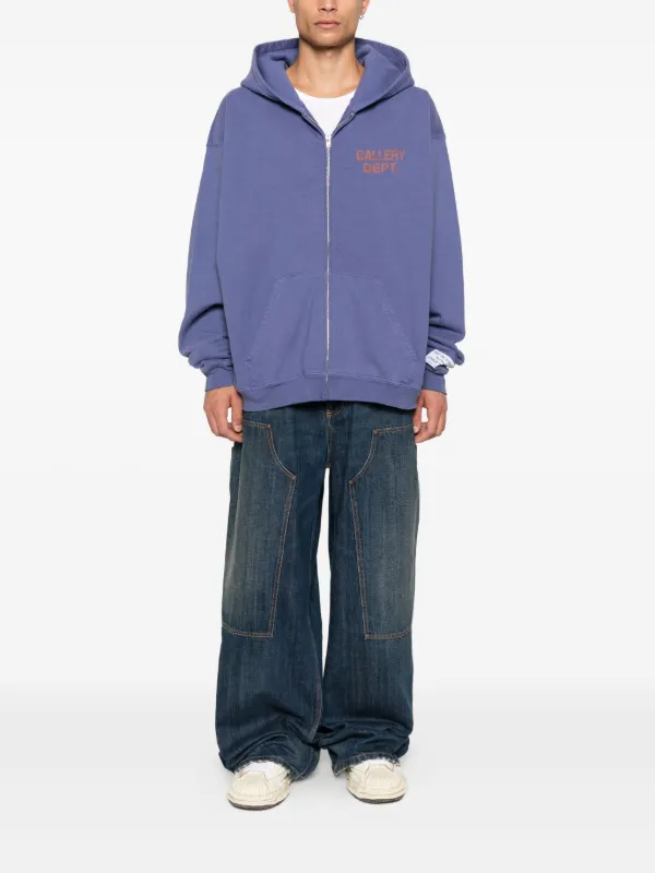 GALLERY DEPT. 90's logo-print Hoodie | Purple | FARFETCH