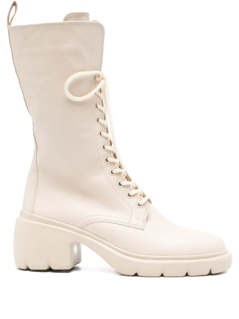Hogl 65mm Louise lace-up lug-sole boots | Neutrals | Image 1