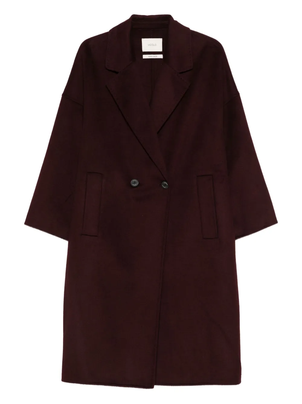 VICOLO double-breasted coat - Rosso
