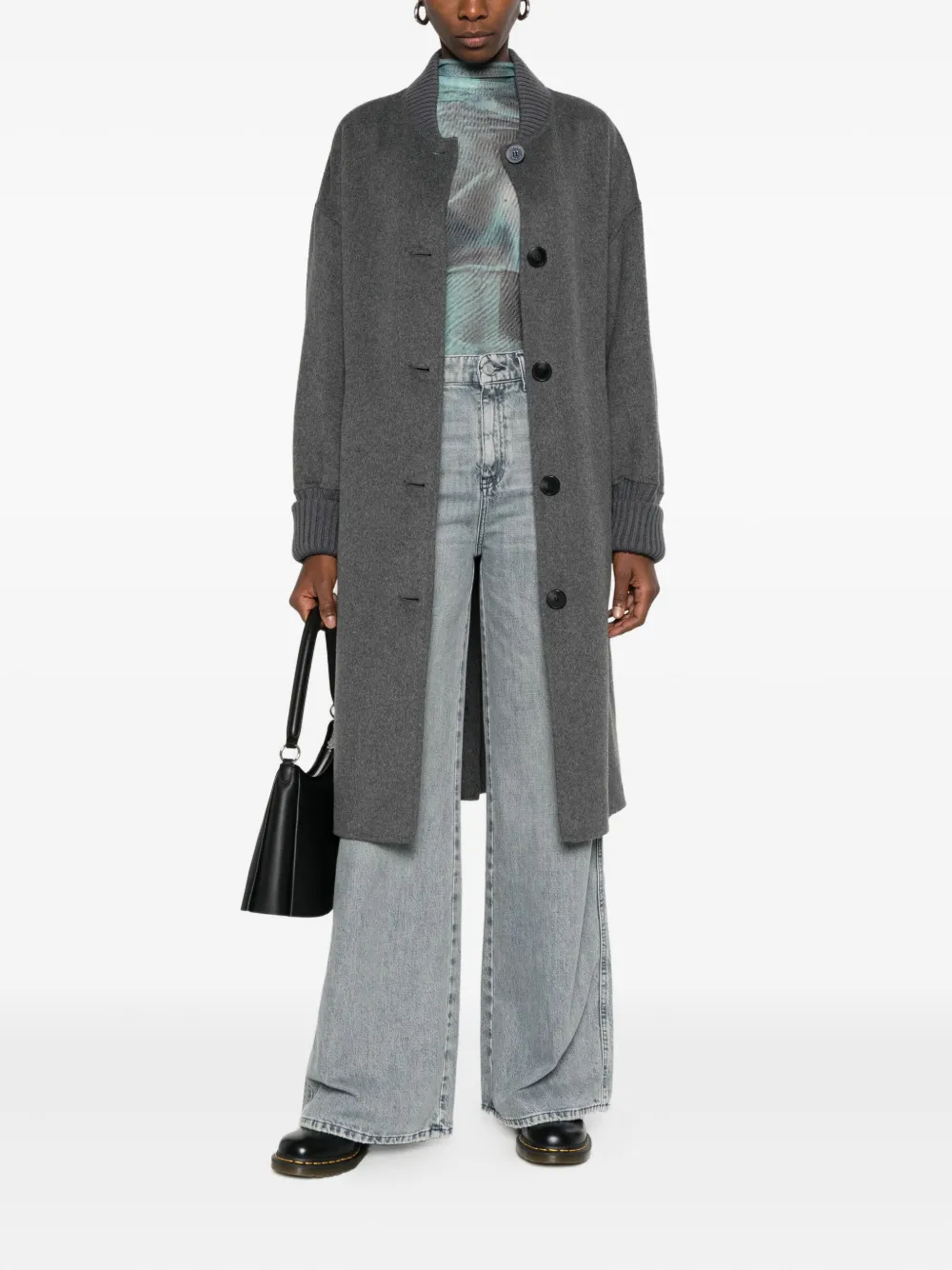 VICOLO DF5014 wide-leg trousers - Blauw