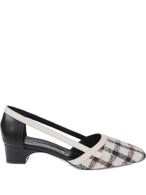 Manolo Blahnik zapatos de tacón a cuadros