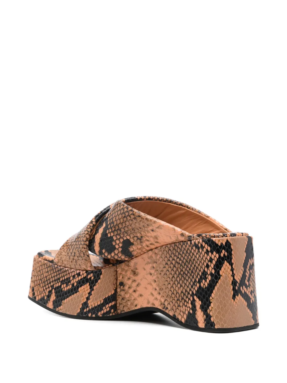 Paris Texas Vicky sandalen met sleehak Bruin