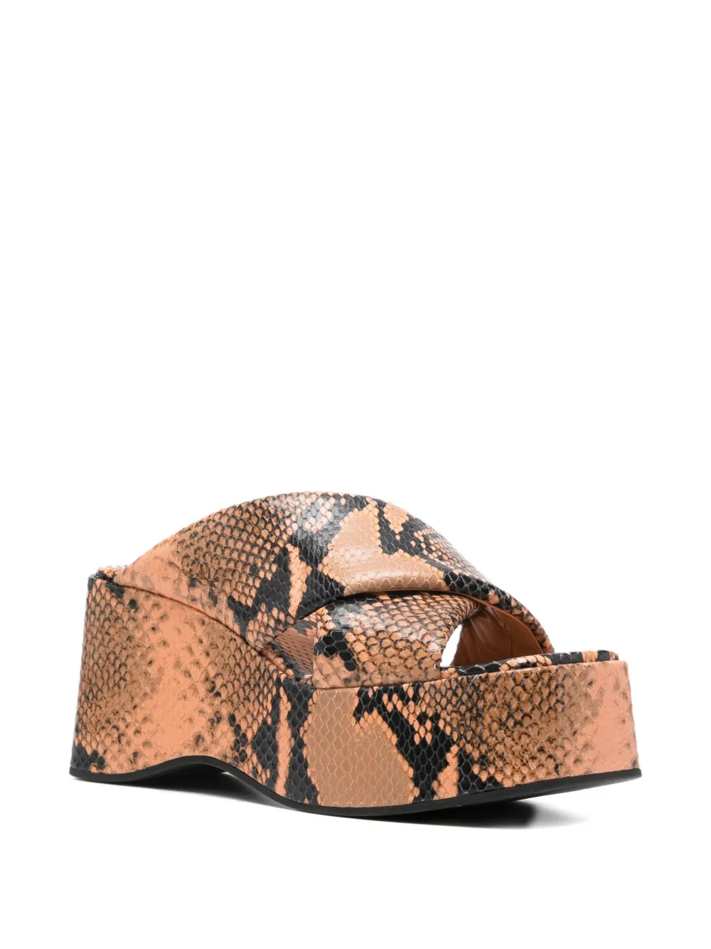 Paris Texas Vicky sandalen met sleehak Bruin