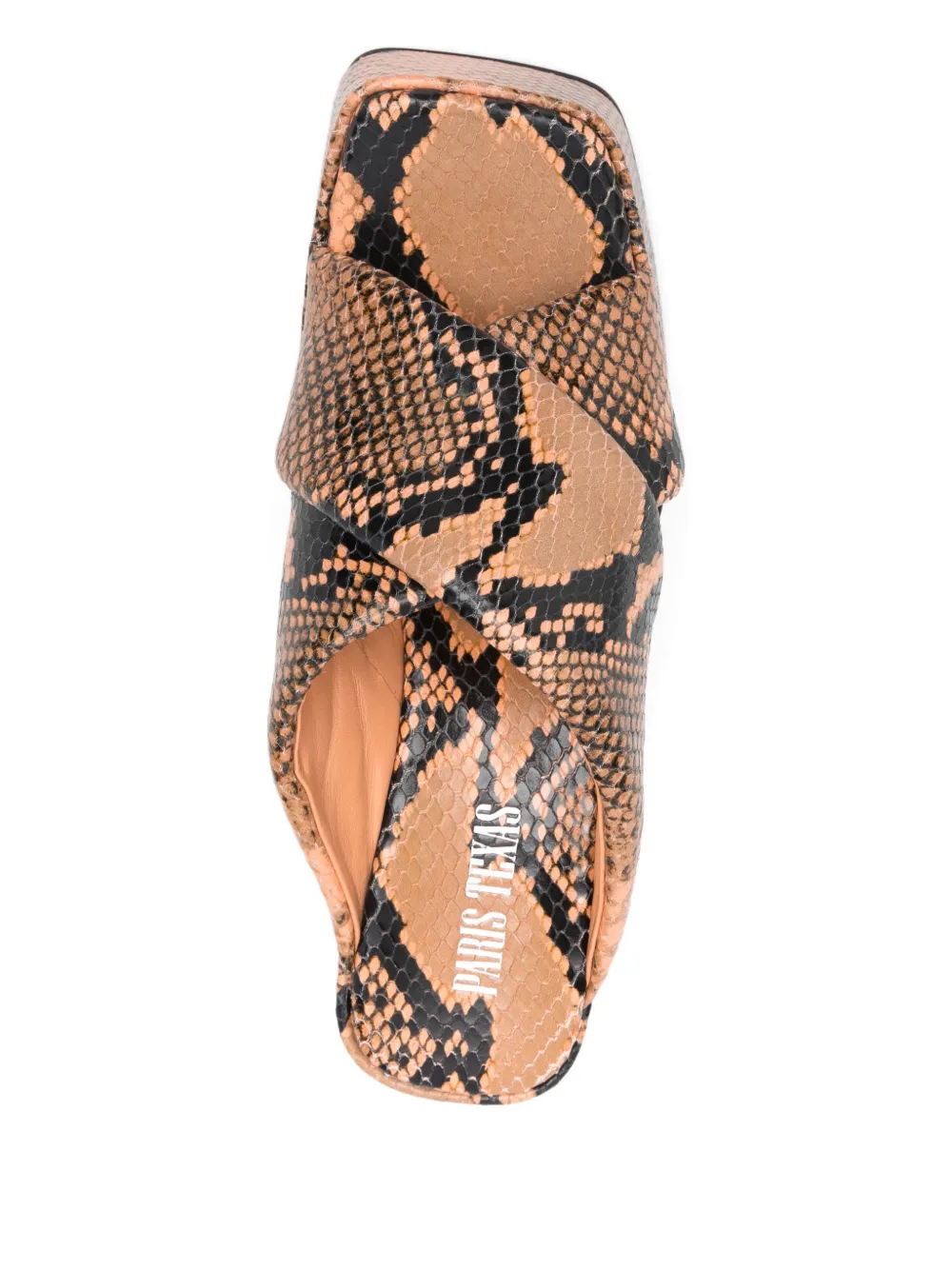 Paris Texas Vicky sandalen met sleehak Bruin