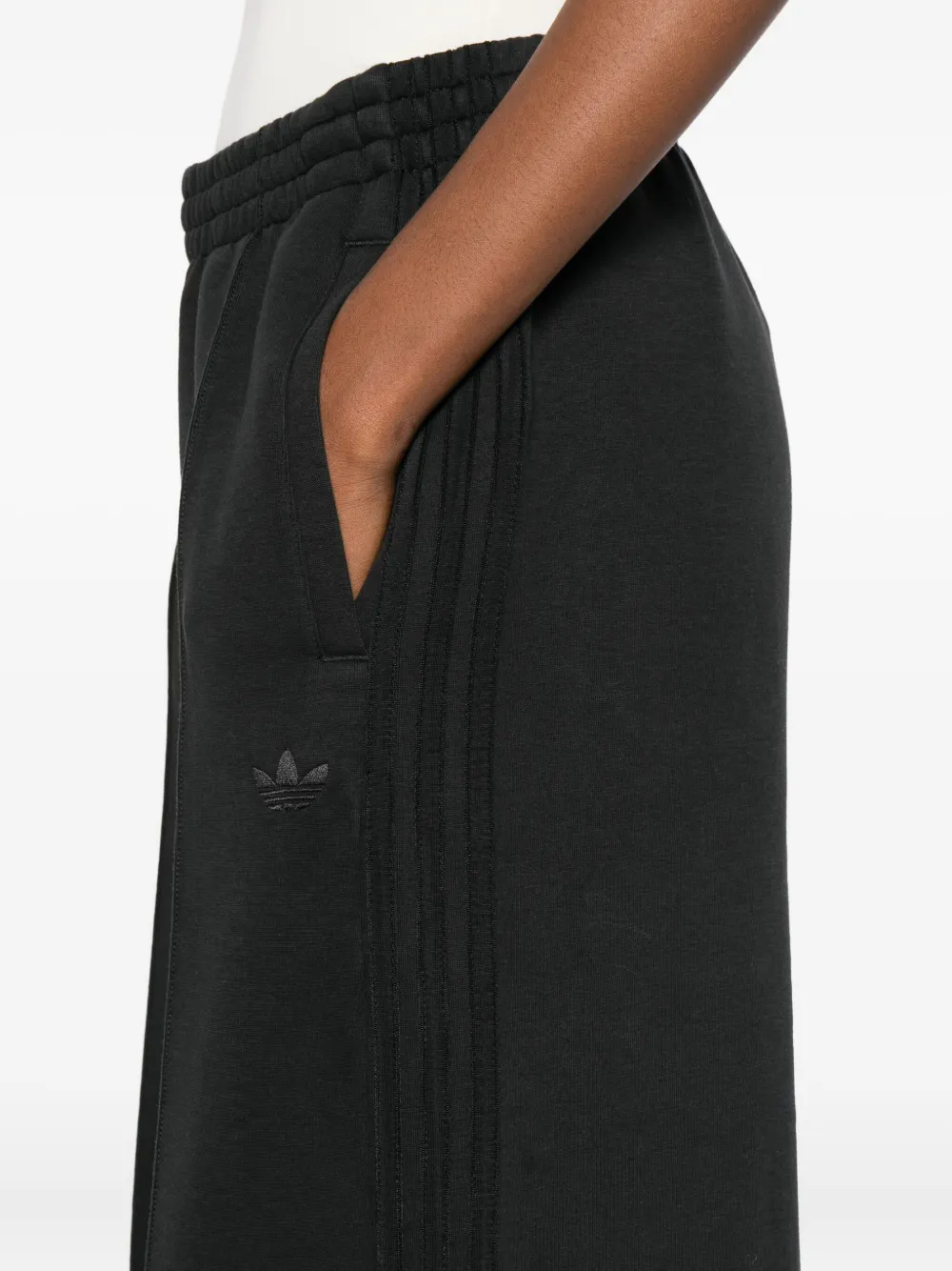 adidas Broek met drie strepen en logo Zwart