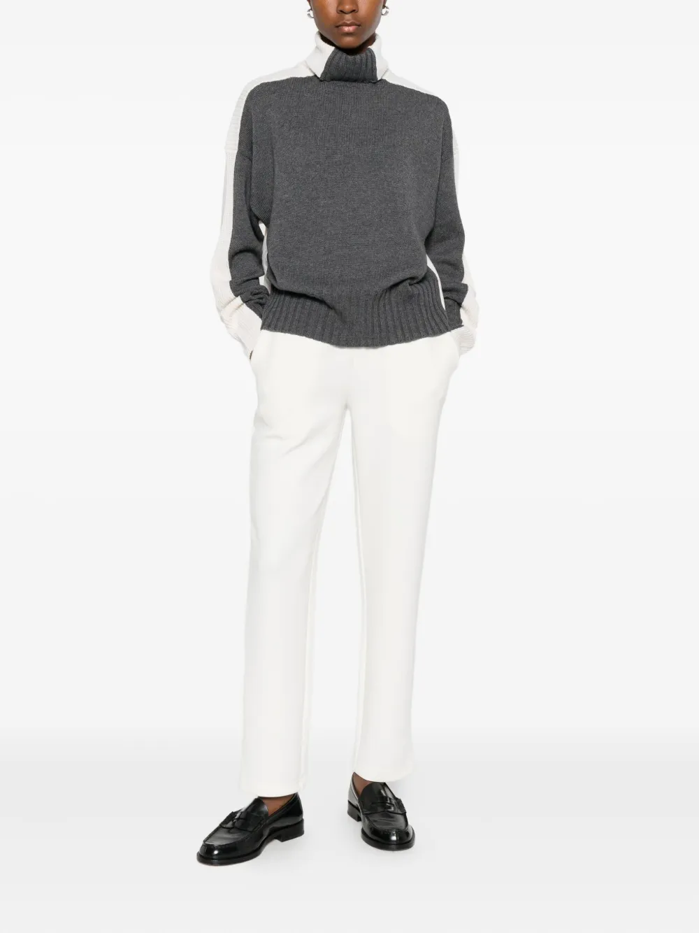 TWINSET Broek met elastische tailleband - Wit