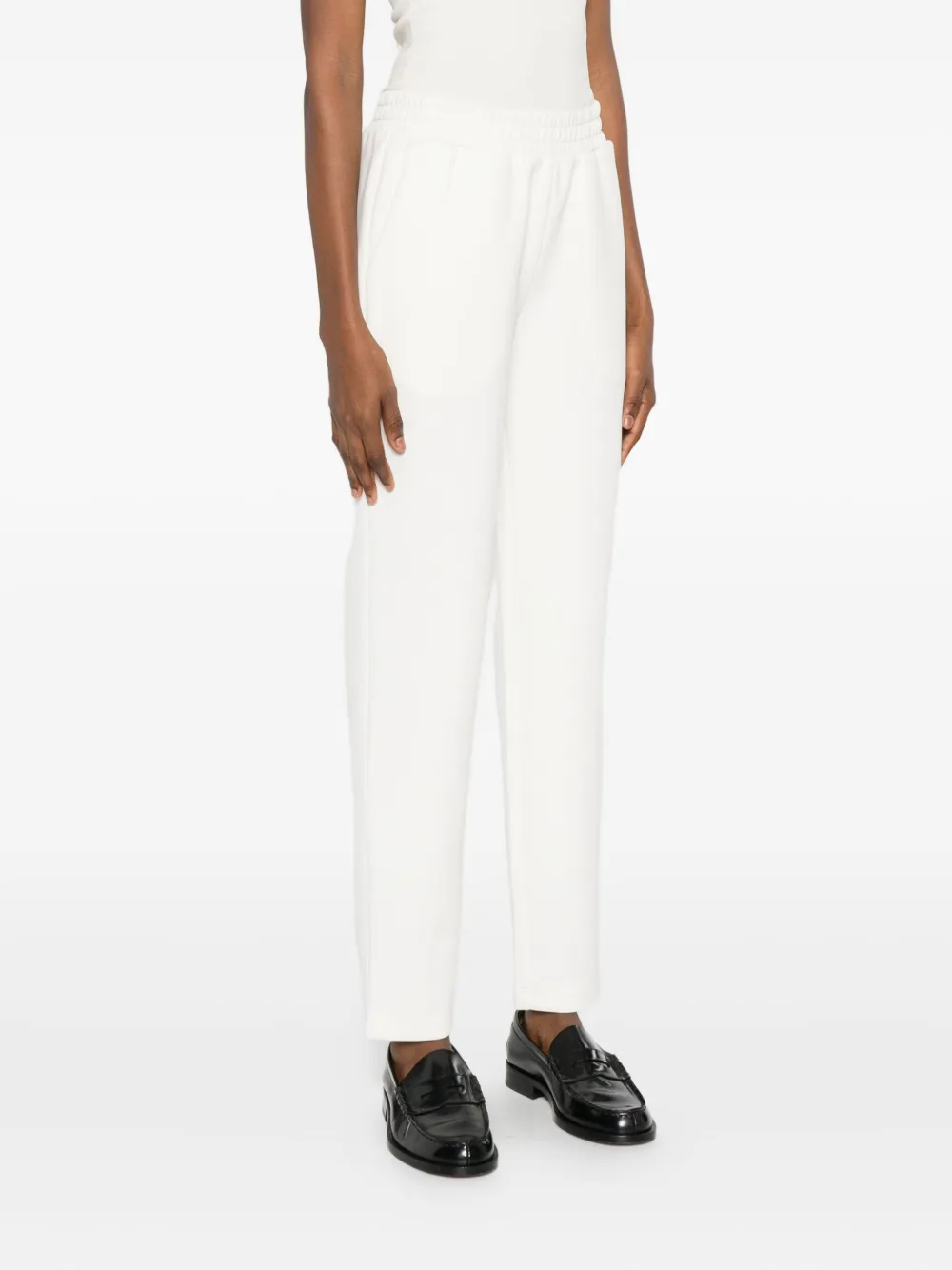 Twinset Elasticated-waistband Trousers In White