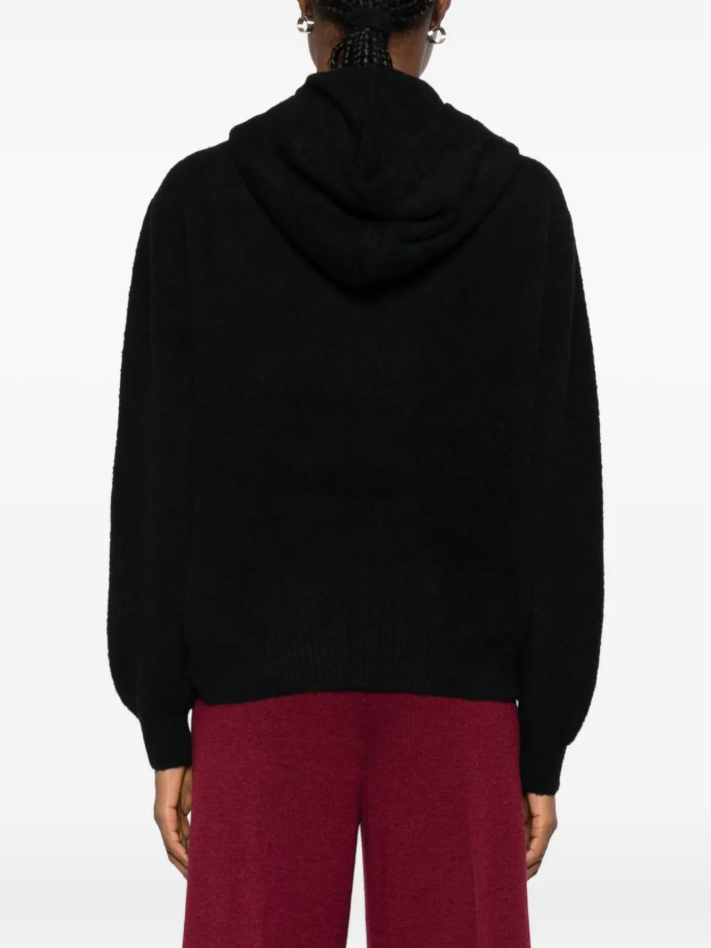 Twinset Logo-print Hoodie In Black