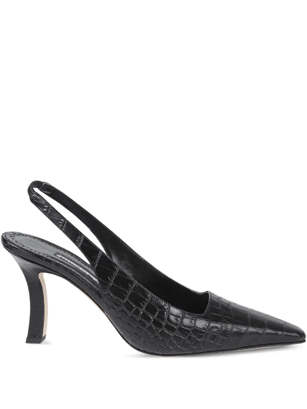 Manolo Blahnik スリングバック パンプス | ブラック | FARFETCH JP
