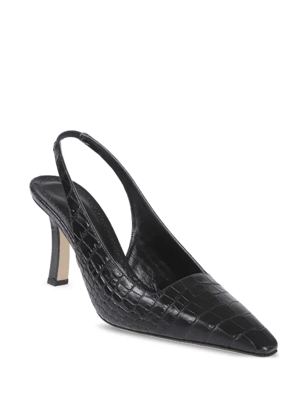 Manolo Blahnik スリングバック パンプス | ブラック | FARFETCH JP