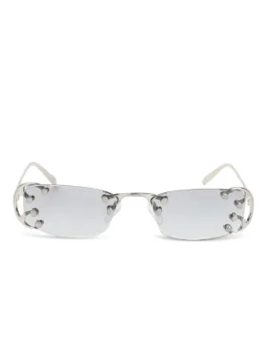 Prada Eyewear Rimless Sunglasses | Silver | FARFETCH ZA