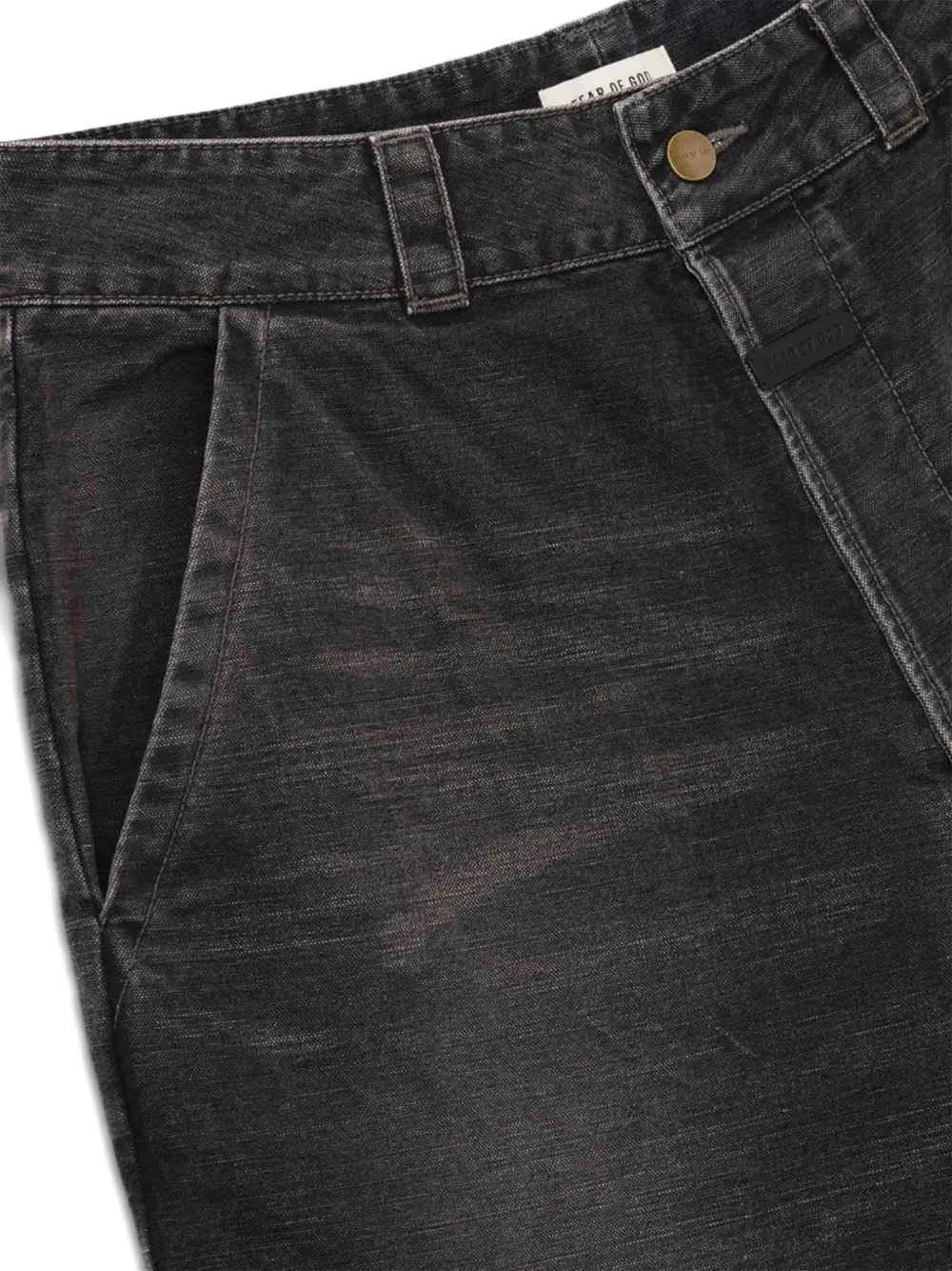 Fear Of God Utility Straight Jeans In Black