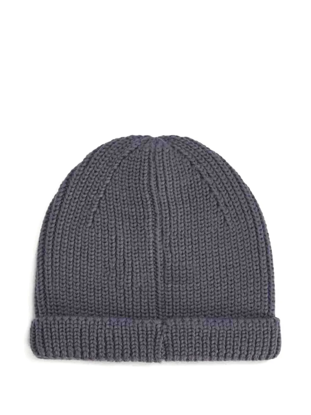 Y-3 Ribbed Logo Beanie Hat In Gray