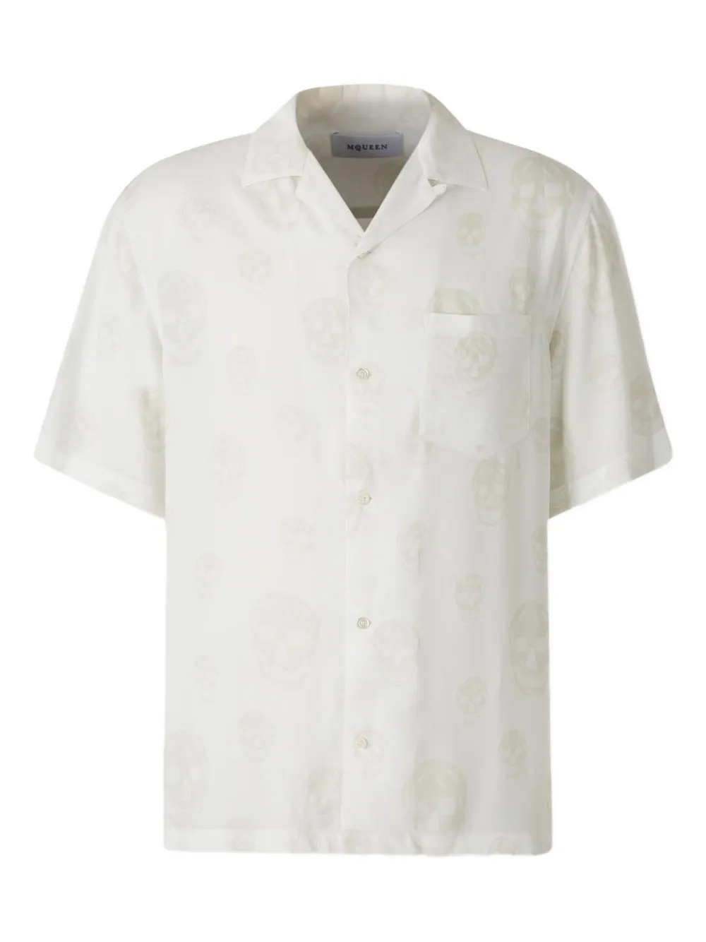 Alexander McQueen camisa con calavera estampada | blanco | Image 1
