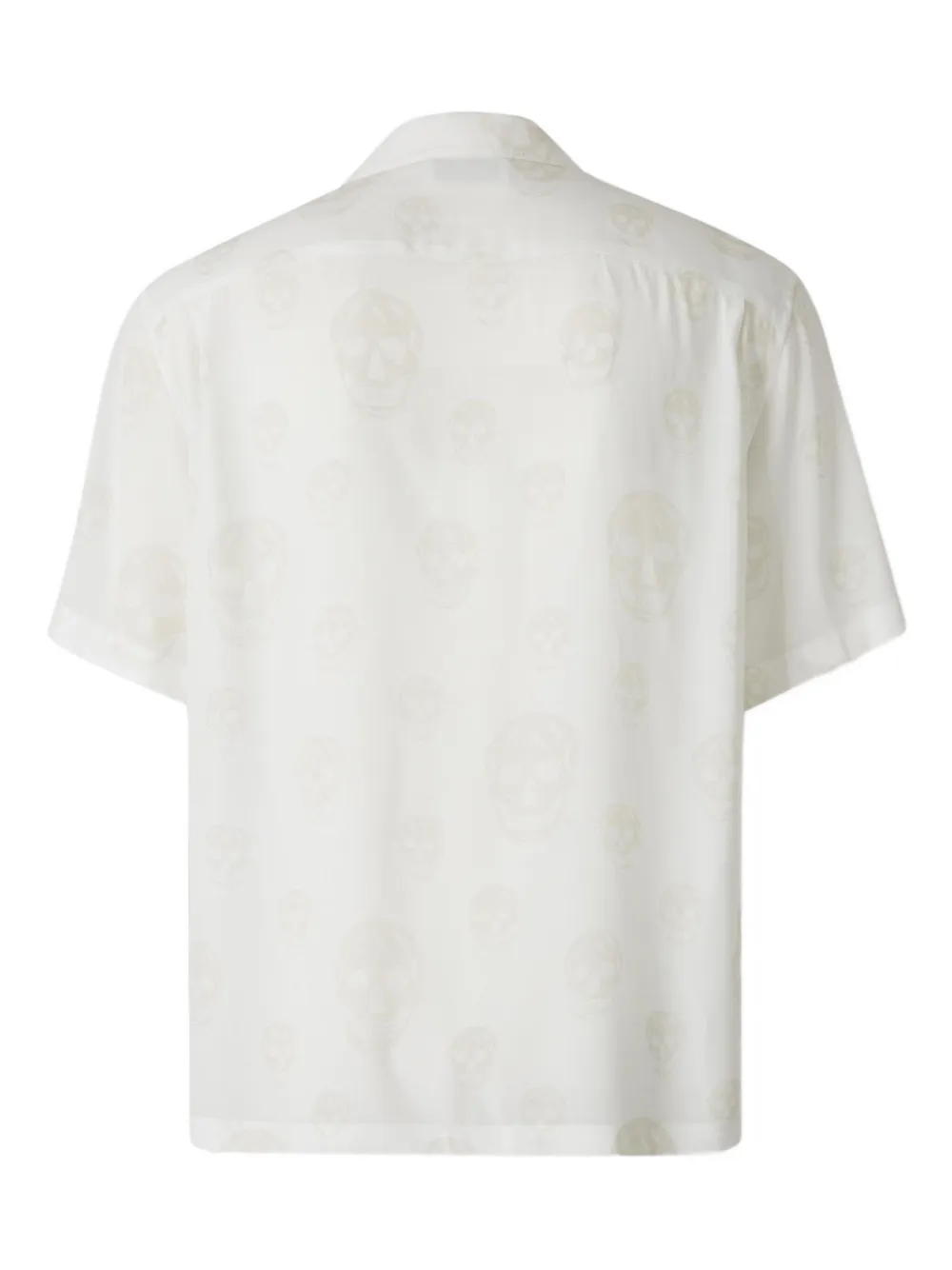 Alexander McQueen skull-print shirt - Wit