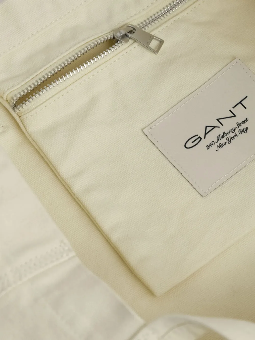 Gant 240 Mulberry Street Printed Tote Bag In Neutral