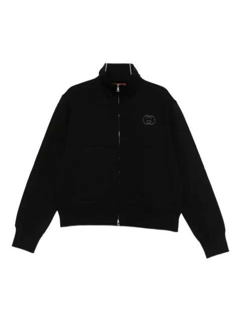 Gucci سويت شيرت بسحاب وزينة GG
