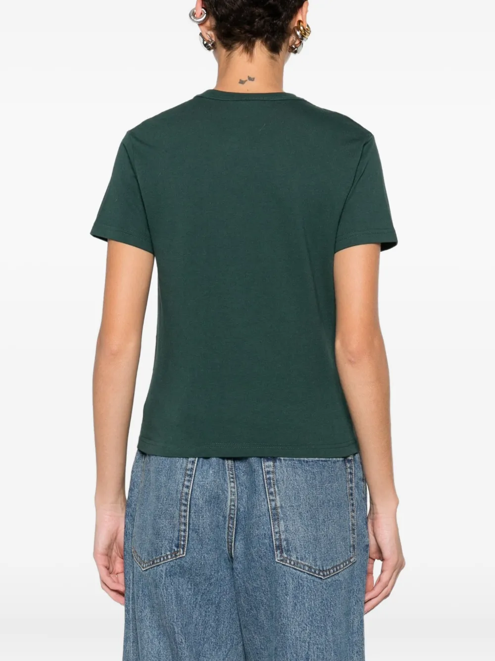 Gucci T-shirt met GG-logo Groen