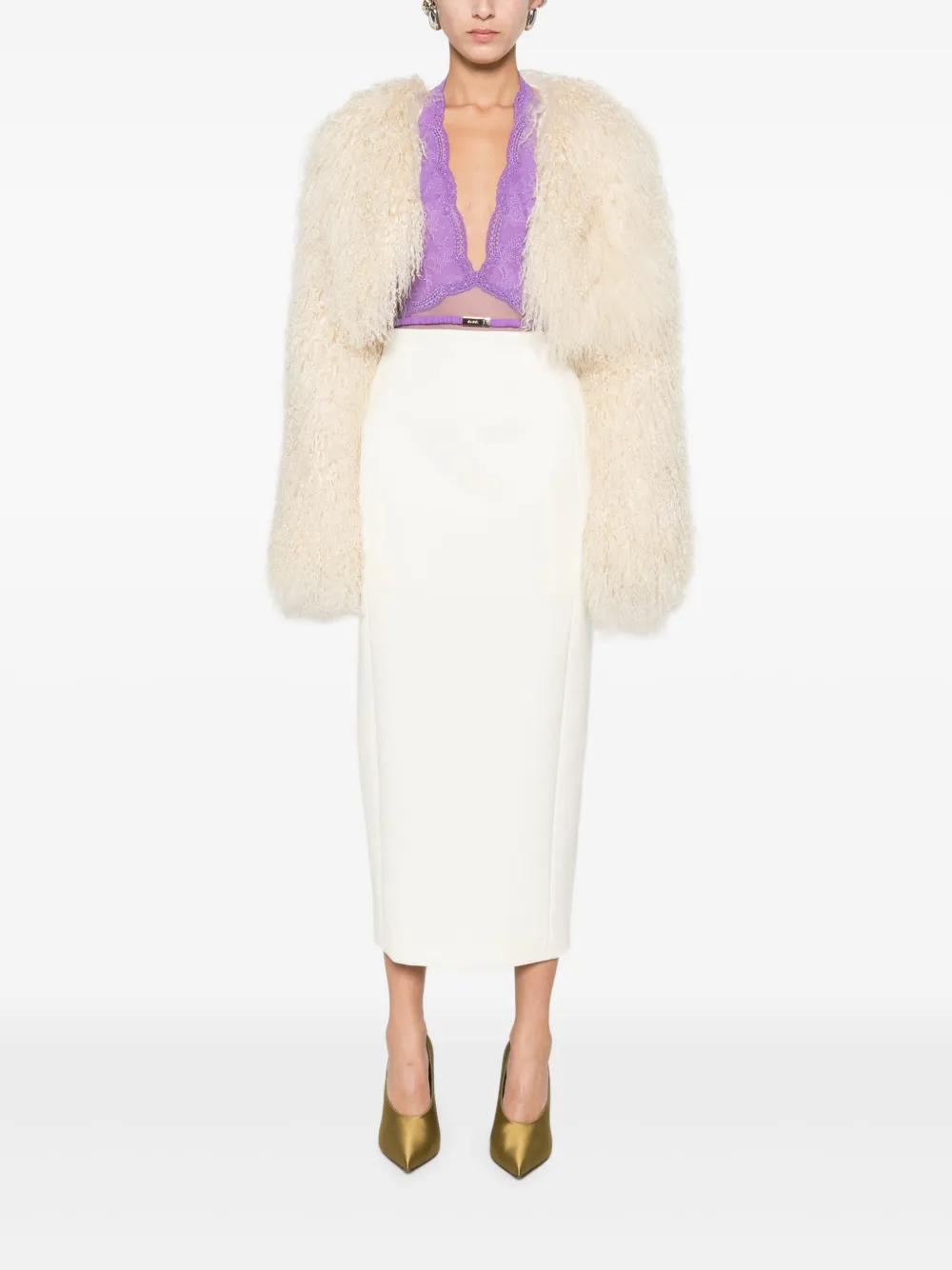 Gucci Body met uitgesneden kant - Paars