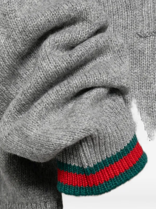 GUCCI ストライプカーディガン Mサイズ Gucci ストライプ カーディガン | グレー | FARFETCH JP