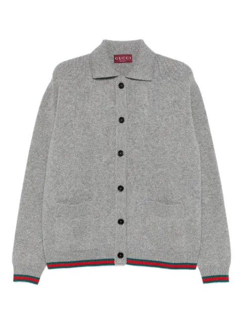 Gucci button striped cardigan