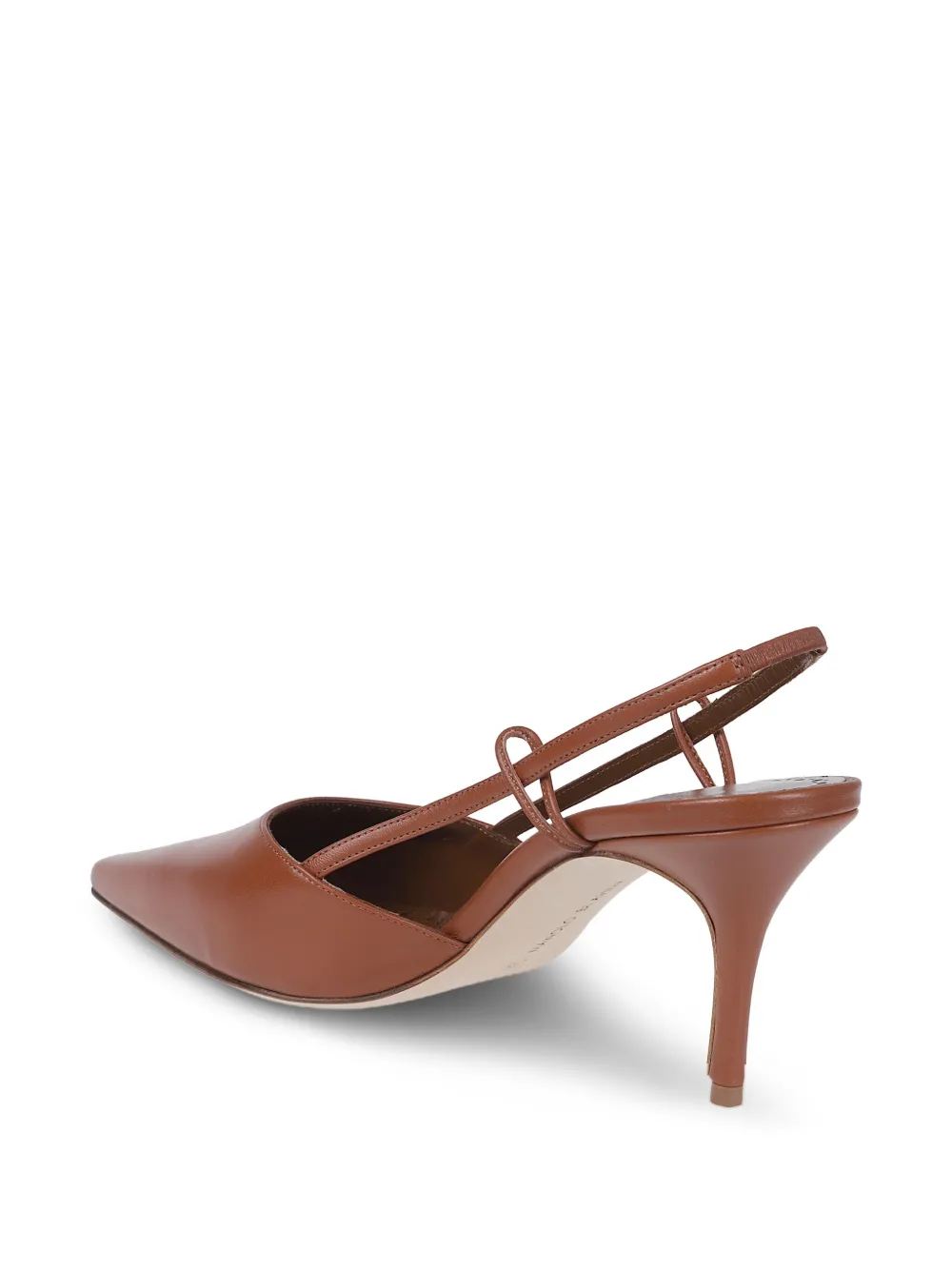 Manolo Blahnik 70 mm slingback pumps met puntige neus Bruin