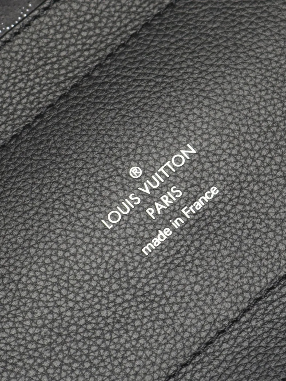 Pre-owned Louis Vuitton 2018 Monogram Mahina Hina Pm Satchel In Black