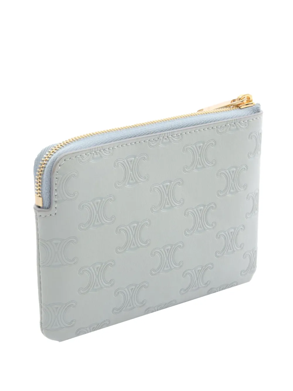 Celine Pre-Owned 2010-2025 Triomphe Embossed Leather Purse coin pouch | Image 2