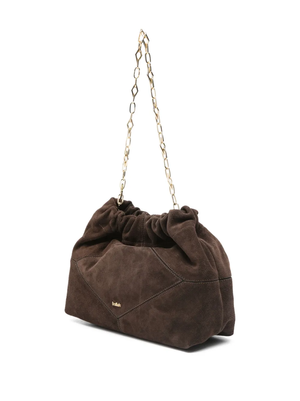  Ba&sh Mini June Suede Tote Bag - Brown 