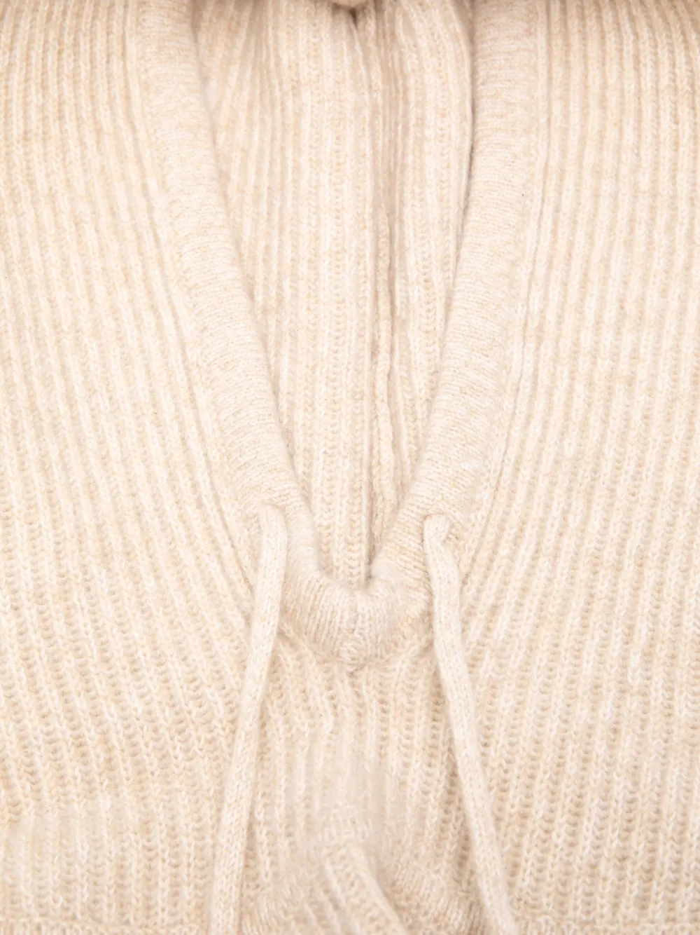 Ba&sh Cadetto Ribbed Hood In Neutral
