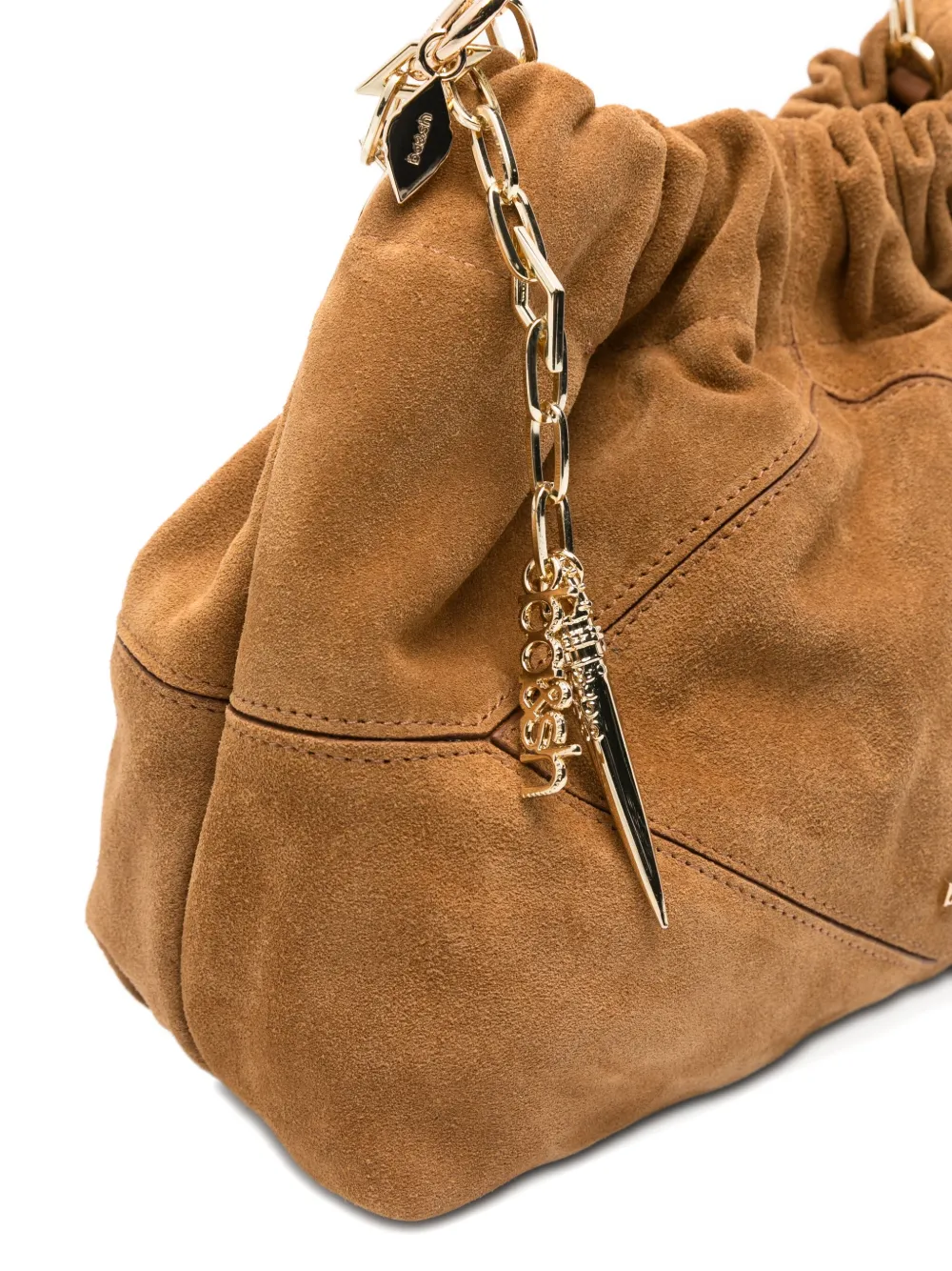 Ba&sh Mini June Suede Tote Bag In Neutral