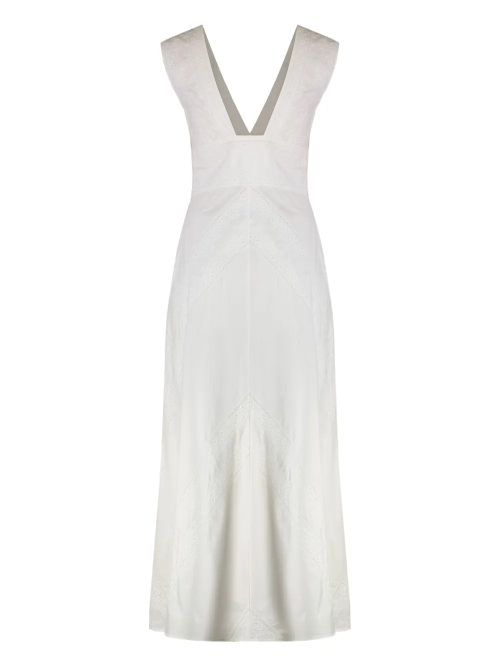 Kristina Ti V-neck dress - Wit