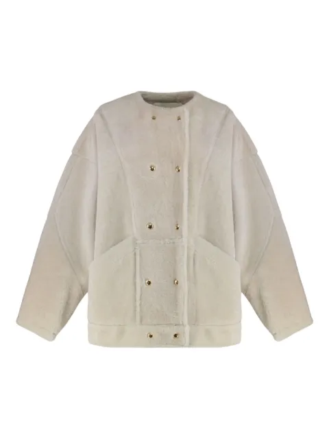 Halfboy buttoned sheepskin jacket