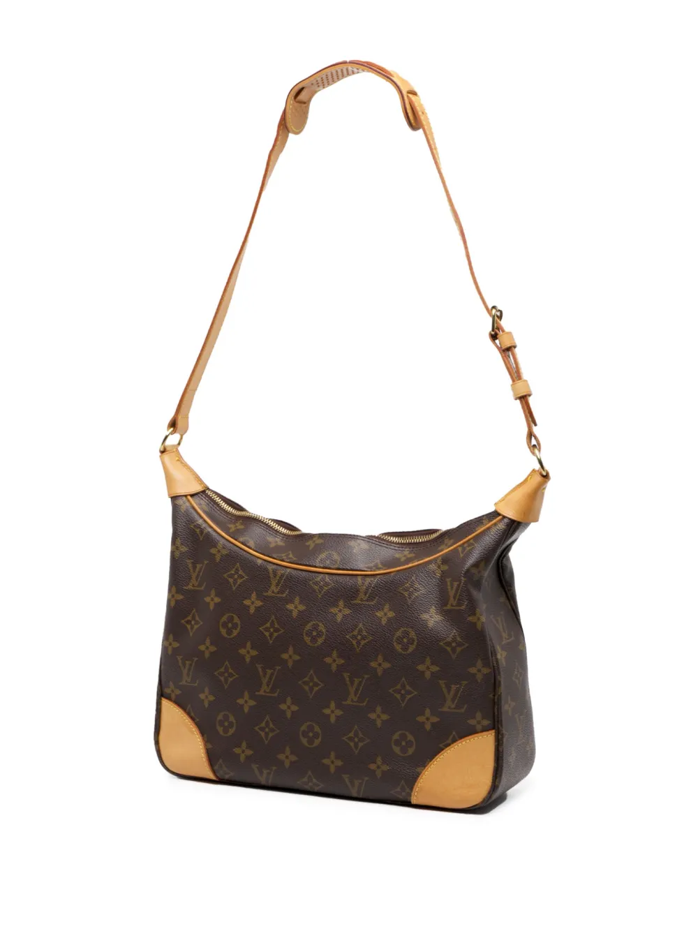 Pre-owned Louis Vuitton 2002 Monogram Boulogne 30 Shoulder Bag In Brown