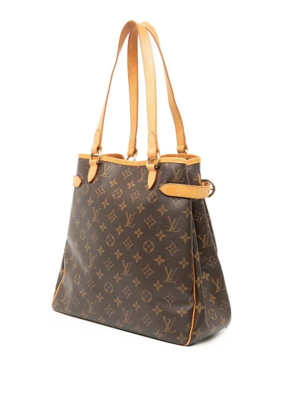 Pre-owned Louis Vuitton 2007 Monogram Batignolles Vertical Tote Bag In Brown