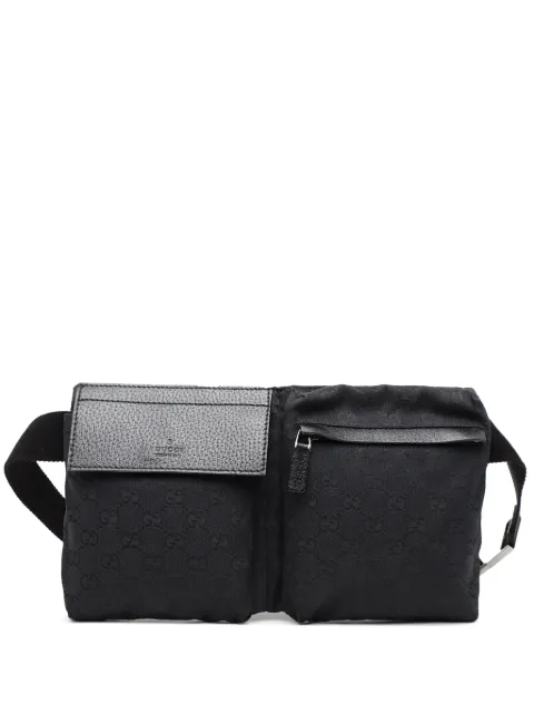 Gucci Pre-Owned 2016-2025 Double Pocket Gürteltasche aus GG Canvas