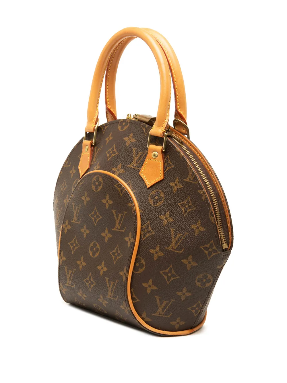 Pre-owned Louis Vuitton 2000 Monogram Ellipse Pm Handbag In Brown