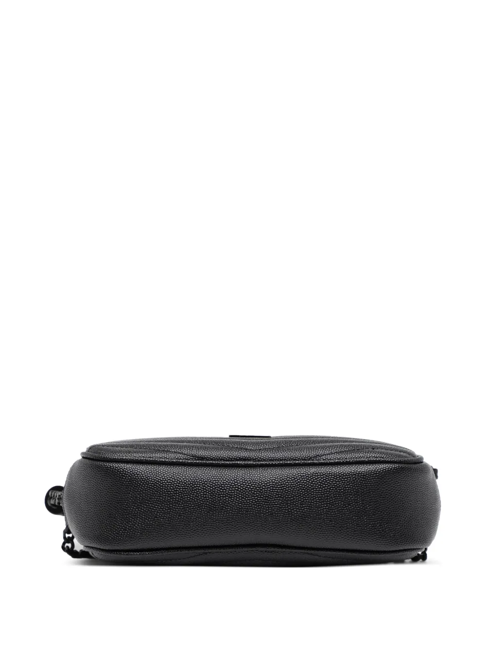 Pre-owned Saint Laurent 2019 Mini Grain De Poudre Monogram Monochrome Lou Camera Bag Crossbody Bag In Black