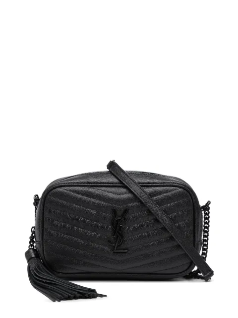 Saint Laurent Pre-Owned 2019 Mini Grain de Poudre Monogram Monochrome Lou Camera Bag crossbody bag