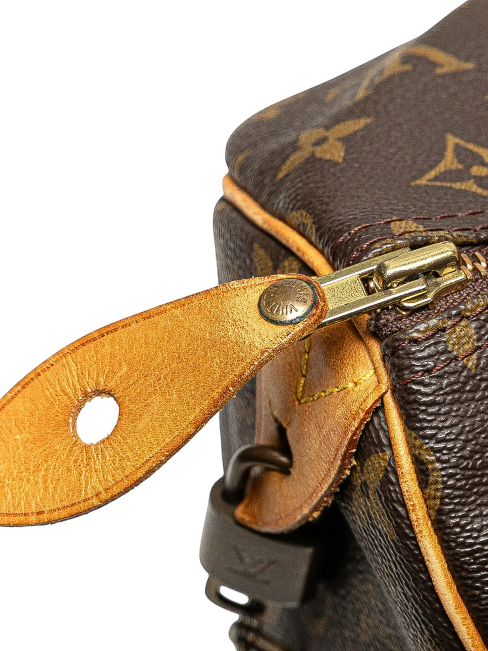 Pre-owned Louis Vuitton 1997 Monogram Speedy 30 Boston Bag In Brown